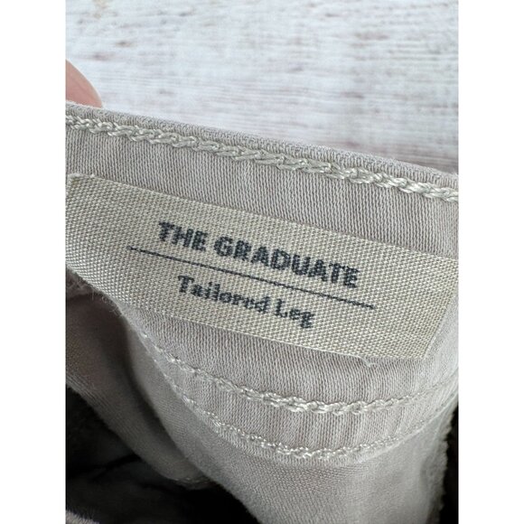 AG Adriano Goldschmied The Graduate Tailored Leg 5 Pocket Pants Mens 36x32 Khaki - Picture 10 of 14